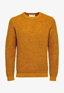 Selected Homme SLHVINCE BUBBLE CREW NECK - Strickpullover - Pure Cashmere -Herrenbekleidung 0092313ee92c4823ad380db875d14ef6