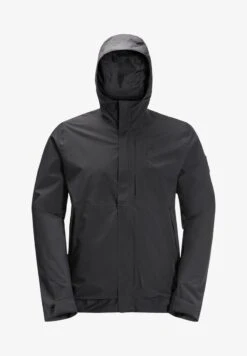 Jack Wolfskin MAINKAI JKT M - Regenjacke / Wasserabweisende Jacke - Phantom -Herrenbekleidung 027be83ed01c44b1af02d1b0ad8d0fd2