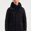 WE FASHION MET CAPUCHON - Parka - Black -Herrenbekleidung 05665d6f8cec450dbf899568cf71a79b