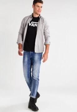 Vans CLASSIC - T-Shirt Print - Black/white -Herrenbekleidung 06960e6d5e304276ba813c0e91cbeffc