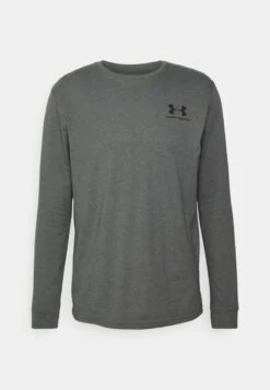 Under Armour SPORTSTYLE LEFT CHEST - Sport T-shirt - Pitch Gray Medium Heather/black -Herrenbekleidung 06db9e5aef3443f092ea275d7ab4d457