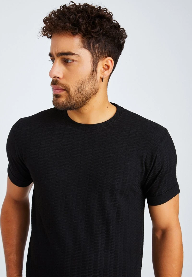 T-Shirt Print - Schwarz 6 T-Shirt Print - Schwarz – Bild 4