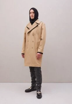 MOSCHINO LONG JACKET - Klassischer Mantel - Beige/black -Herrenbekleidung 07cea7f673944e6fb316d8612946c49a