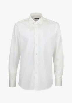 SHIRT LISLE PIQUE LONG SLEEVES - Businesshemd - White -Herrenbekleidung 0895d4bbe7074bf0a1404bccb365bf01 1