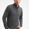 Pier One Strickpullover - Dark Grey Melange -Herrenbekleidung 0a8822a0f6094dde807c1d5848720791