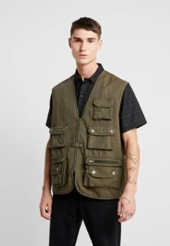 URBAN CLASSICS WORKER - Weste - Dark Olive