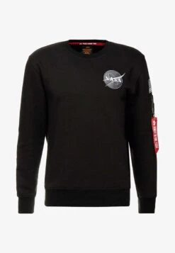 Alpha Industries NASA - Sweatshirt - Schwarz -Herrenbekleidung 112c55acb997492384dfeecf6716e4fa
