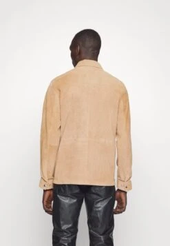 J.Lindeberg JONAH PERFOR - Lederjacke - Tiger Brown -Herrenbekleidung 13cd8cf8fd1848bea3a58626f20c3d1d