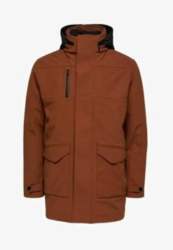 Selected Homme Parka - Tobacco Brown -Herrenbekleidung 1571098df8154f888dcbd9b09f1e2fd4