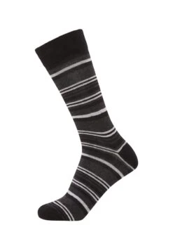 12-PACK STRIPED - Socken - Black 11 12-PACK STRIPED - Socken - Black -Herrenbekleidung 168a194a39f04766937220519342531e