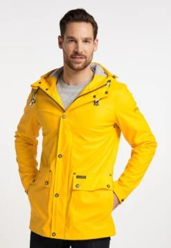 Schmuddelwedda Regenjacke / Wasserabweisende Jacke - Sonnengelb Hellgrau Melange -Herrenbekleidung 16e40adda8e44cb795d6ed26c890fdc6 1