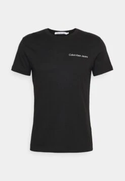 Calvin Klein Jeans CHEST INSTITUTIONAL SLIM TEE - T-Shirt Print - Black