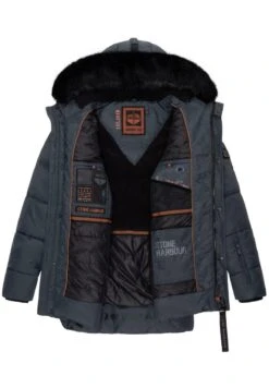 MIRONOO - Wintermantel - Stone Blue 11 MIRONOO - Wintermantel - Stone Blue -Herrenbekleidung 181d92a383d1426e93d4f7e6da7b294c