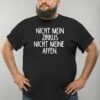 SPRUCH NICHT MEIN ZIRKUS NICHT MEINE AFFEN FUN-SH - T-Shirt Print - Schwarz -Herrenbekleidung 1a5af5dd7b834e40b8c90afc9946d934