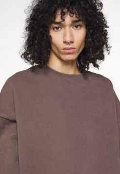 LUXE 600GSM JARVIS CHOC GARMENT DYE UNISEX - Sweatjacke - Choc -Herrenbekleidung 1bbc5bb4a96b47eab29e9a69f744f2bc