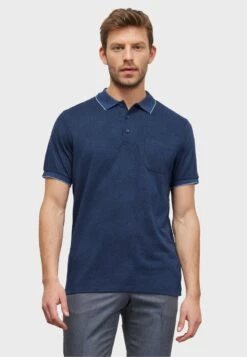 COMFORT FIGURED - Poloshirt - Indigo