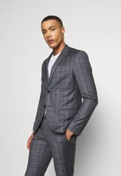 CHECK SUIT - Anzug - Grey -Herrenbekleidung 1e1b96924df9460a9f46fc7011608cfb