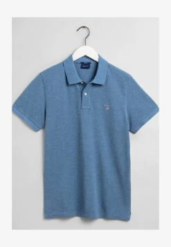 Gant THE ORIGINAL RUGGER - Poloshirt - Denim Blue Melange -Herrenbekleidung 1f3e5384c6314300939cca0f3f36642d