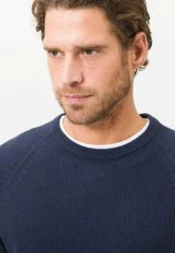 BRAX STYLE ROB - Strickpullover - Sea -Herrenbekleidung 20f9c76416f34bcea7ed59182f498eed