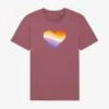 RAINBOW HEART - T-Shirt Print - Hibiscus Rose -Herrenbekleidung 223deef4056c4701acb7f9692e4d8671