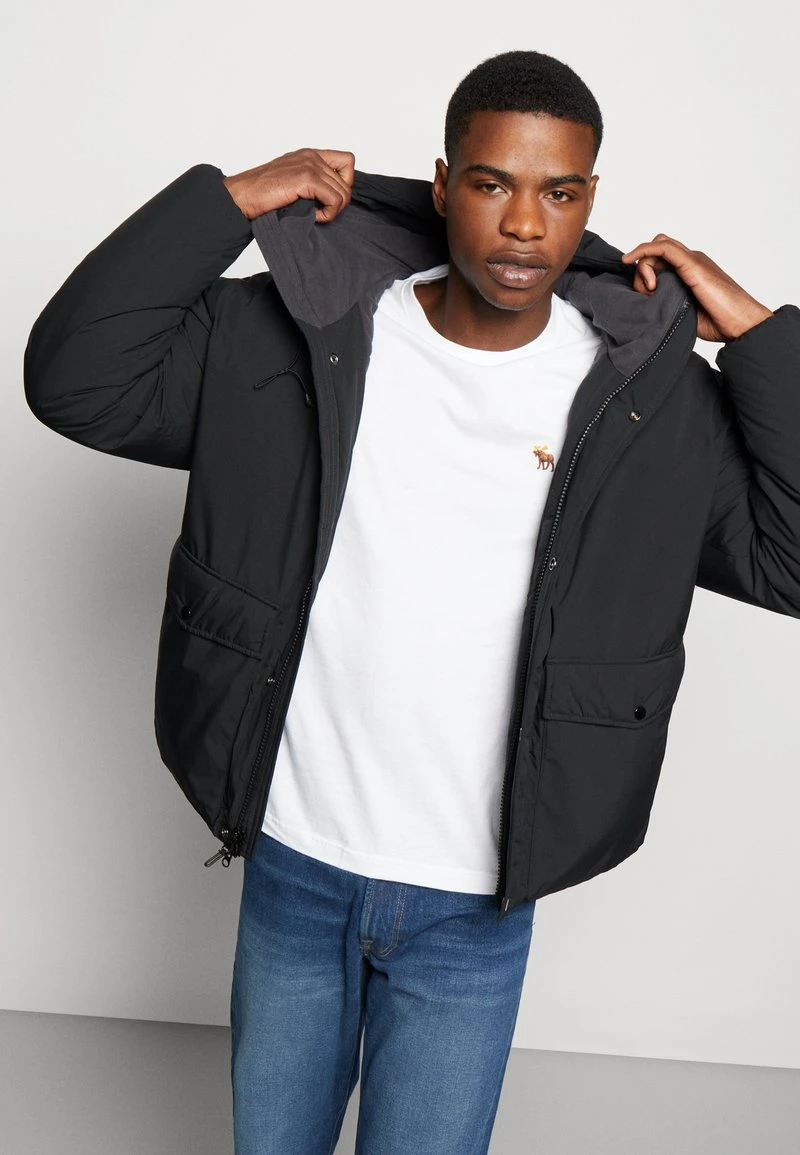 Abercrombie & Fitch CLOUD JACKET - Wintermantel - Black 6 Abercrombie & Fitch CLOUD JACKET - Wintermantel - Black – Bild 4