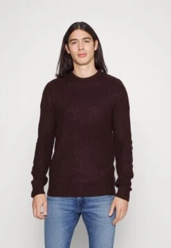 BRAVE SOUL BINARYO - Strickpullover - Red