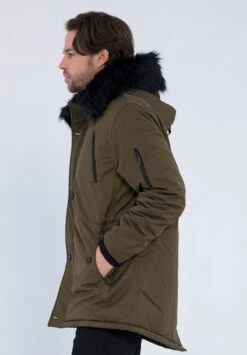 HOODIE - Wintermantel - Khaki -Herrenbekleidung 3031811c12084294ad305c114ebddbaf
