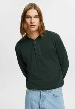 ESPRIT Langarmshirt - Dark Teal Green -Herrenbekleidung 3388abfa06e2464194998ba002a02e59
