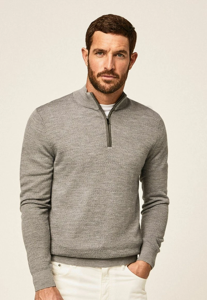 Hackett London JCQD HZIP - Strickpullover - Grey 3 Hackett London JCQD HZIP - Strickpullover - Grey