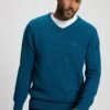 JP1880 BASIC-FORM V-AUSSCHNITT - Strickpullover - Bleu Turquoise -Herrenbekleidung 39a3e78db5374caa80351d1ef11cdf1f