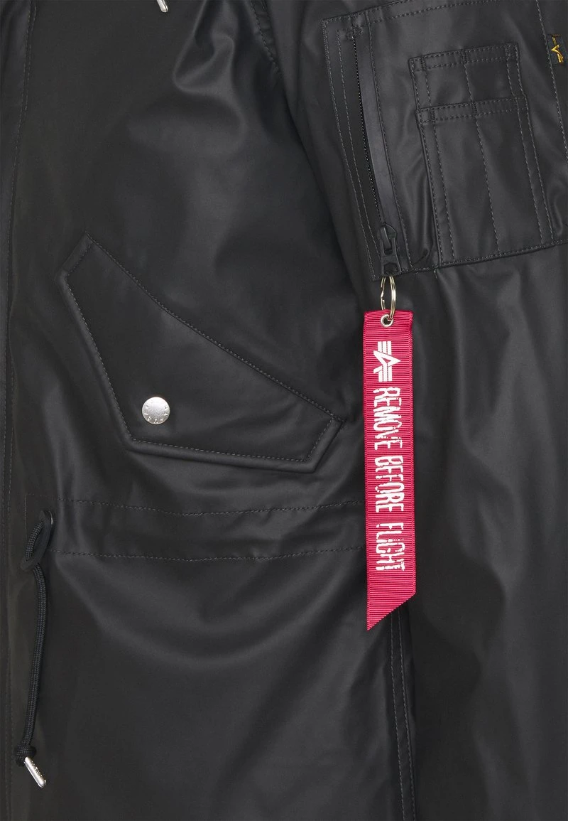 Alpha Industries RAINCOAT - Parka - Black 5 Alpha Industries RAINCOAT - Parka - Black – Bild 3