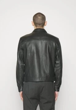 PILOT JACKET - Lederjacke - Black -Herrenbekleidung 3b9d51fef6294169bbfe5bf505dd4460