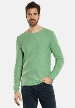 STRUKTURIERT - Strickpullover - Grasgrün