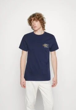 Jack & Jones JCOSPACE LOGO CREW NECK - T-Shirt Print - Navy Blazer