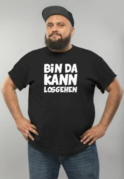 SPRUCH NICHT MEIN ZIRKUS NICHT MEINE AFFEN FUN-SH - T-Shirt Print - Schwarz -Herrenbekleidung 3e1d9ad0233a4df4ab81ea22756955c5