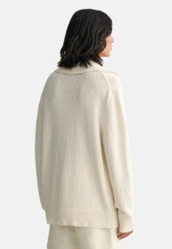 Gant SLUB - Strickpullover - Cream -Herrenbekleidung 3ea767ef70fc46beb7d151a466201f46