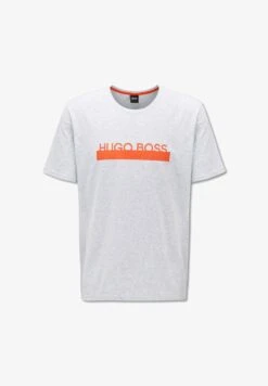 Boss STRIPE TEXT LOGO TEE - T-Shirt Print - Grey 11 Boss STRIPE TEXT LOGO TEE - T-Shirt Print - Grey -Herrenbekleidung 3f881fc242694c5e8ab45368a5aa7bce