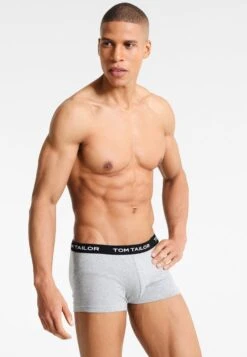 Tom Tailor 3 PACK - Panties - Anthracite Melange/black