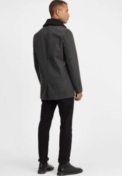 Solid SDPINTO - Kurzmantel - Dark Grey Melange -Herrenbekleidung 420d9485e97d4c9b97b995148ca80d26