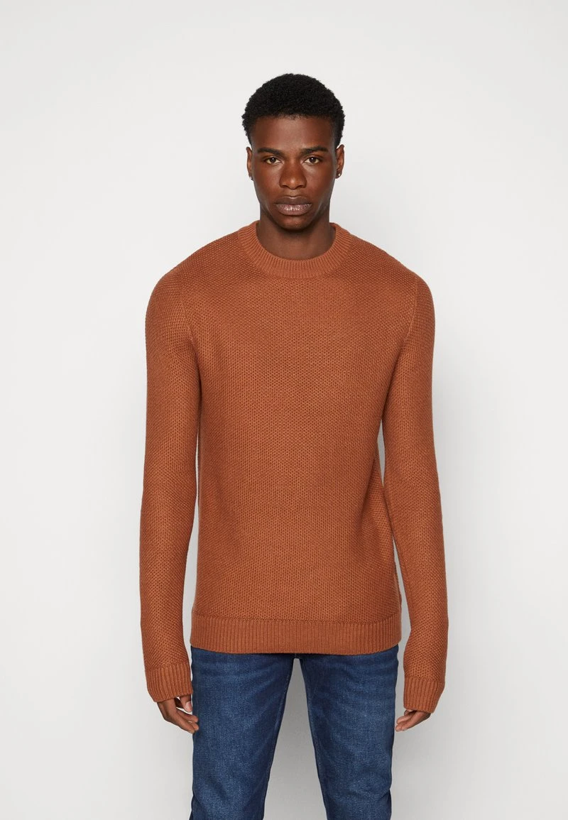 Jack & Jones JORBLAKE CREW NECK - Strickpullover - Tortoise Shell 3 Jack & Jones JORBLAKE CREW NECK - Strickpullover - Tortoise Shell