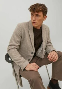 Jack & Jones ELEGANTE ÜBERGANG JJEM - Kurzmantel - Hellbraun -Herrenbekleidung 444b423691424973ab27f47467696c62