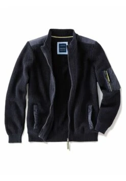 Strickjacke - Marineblau 12 Strickjacke - Marineblau -Herrenbekleidung 455fad0473ef4de8ab9e3eba6e5b482b