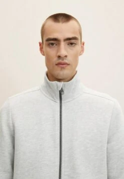 Tom Tailor Sweatjacke - Ordinary Grey Melange -Herrenbekleidung 46195cecf136477f89b53484c0f90626
