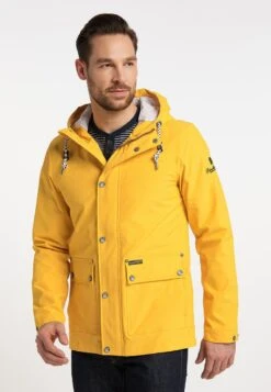 SCHMUDDELWEDDA HALEE - Regenjacke / Wasserabweisende Jacke - Sonnengelb Melange -Herrenbekleidung 47eda0e7c98c4f3999479829686f5ee2 1
