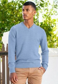 Giesswein LIGHT - Strickpullover - Himmelblau -Herrenbekleidung 483322c5130f451391ae179fda035069 1