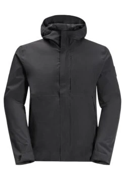 Jack Wolfskin MAINKAI JKT M - Regenjacke / Wasserabweisende Jacke - Phantom -Herrenbekleidung 48ae510790ac4712a1844b1ef589c409