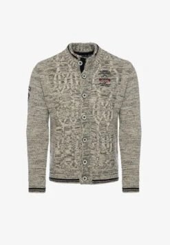 Carisma MIT STICKEREI UND ZOPFMUSTER - Strickjacke - Beige