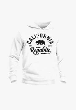 CALIFORNIA REPUBLIC NEVERL - Kapuzenpullover - Weiß -Herrenbekleidung 4a5470edcbe24f9daae1bedb121d0b74