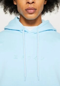 Edwin KATAKANA HOODIE UNISEX - Sweatshirt - Sky Blue -Herrenbekleidung 4b49ad620fe7416998b42903af812dd3