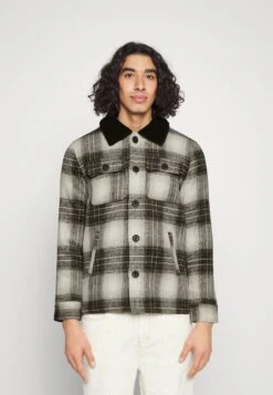BRAVE SOUL AUGUSTUS - Übergangsjacke - Black/ White Check -Herrenbekleidung 4d3ba579a93e401f9517b50356c05298 1